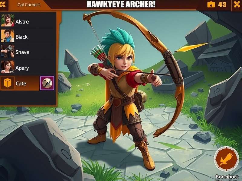 Hawkeye Mace Archer character customization screen